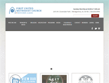 Tablet Screenshot of fumcmontgomery.org